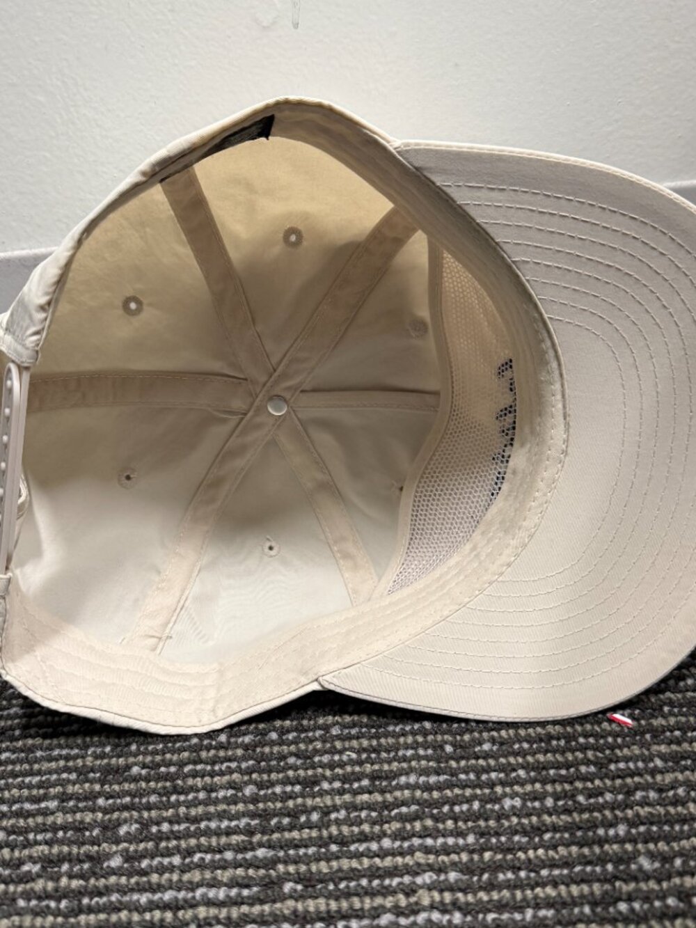 Ocean City NJ Holiday Coffee Nylon Snapback Surf Hat - Ivory - Picture 2 of 2
